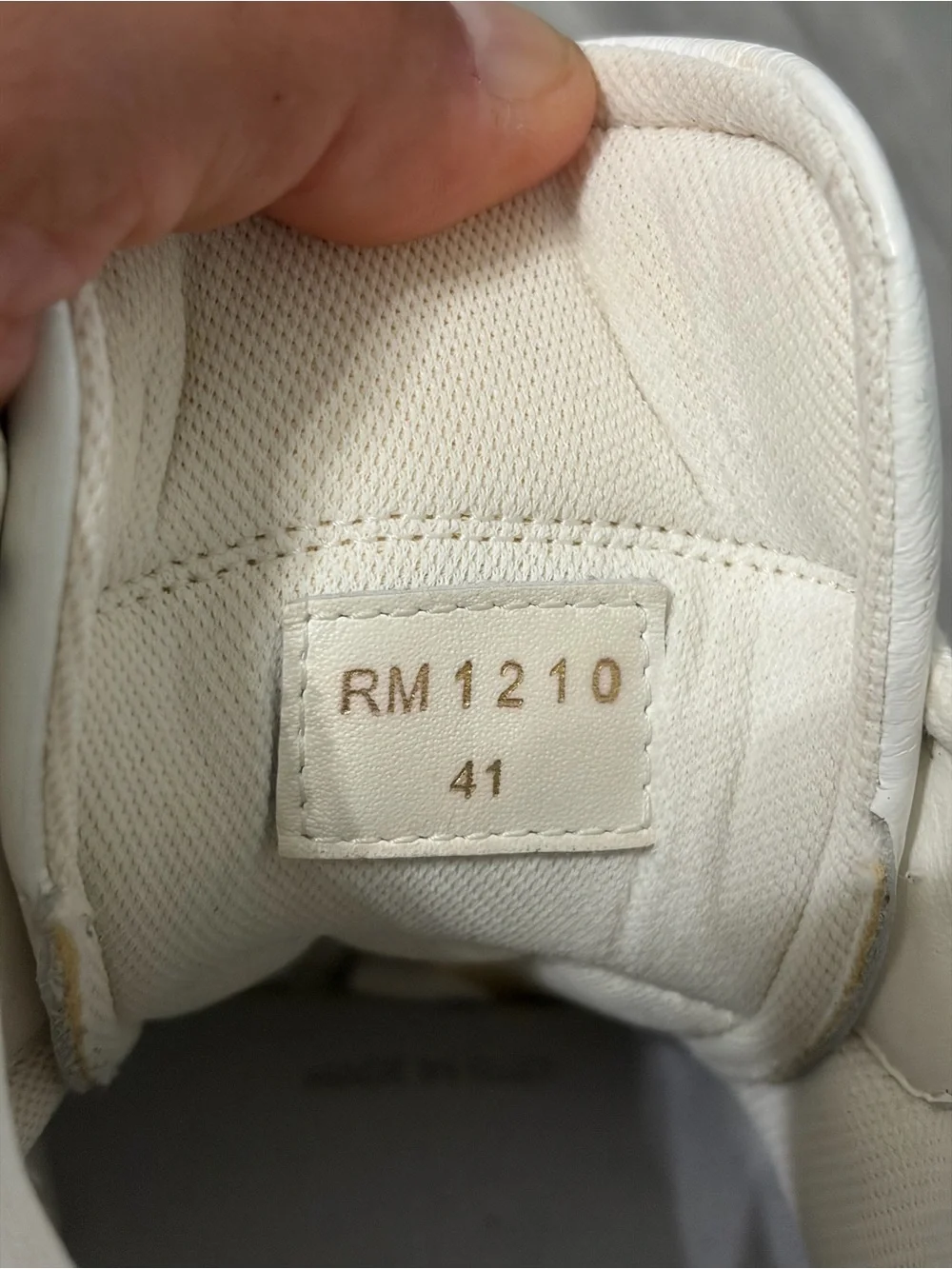 Celine CT-02 Mid Top White Leather Sneakers with Strap